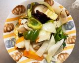 マイルド豚キムチ味豚こま大根青椒肉絲風作り方13写真