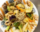 マイルド豚キムチ味豚こま大根青椒肉絲風作り方17写真