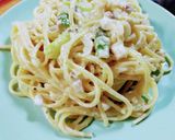 たらとアスパラのチーズソースパスタ作り方7写真