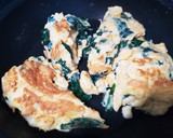 【ほうれん草の卵焼き】ある日の朝ごはん。作り方5写真
