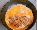 簡単♡ハムとチーズの納豆オムレツ♡作り方5写真