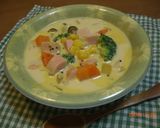 ♫お魚ソーセージと野菜の豆乳スープ♬作り方7写真