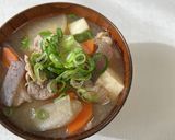 愛情たっぷり♪簡単具たくさん豚汁作り方9写真