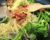 フライパン１つ☆菜の花とベーコンのパスタ作り方13写真