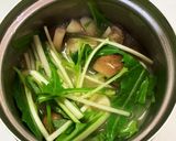 スープジャー　水菜としめじのオートミール作り方5写真
