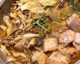 石狩鍋風！牛乳キノコ鍋！作り方5写真