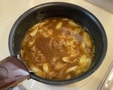 簡単！レトルト牛丼の具でカレーうどん作り方4写真