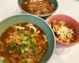 簡単！レトルト牛丼の具でカレーうどん作り方6写真