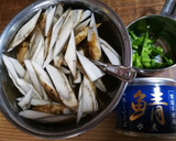さば缶とごぼうのみそ煮。作り方1写真