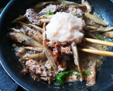 さば缶とごぼうのみそ煮。作り方2写真