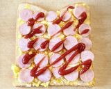 玉子マヨとウインナーのトースト作り方6写真