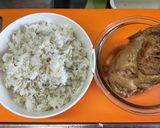 鶏チャーシューと白ネギたっぷりの炒飯♬作り方1写真