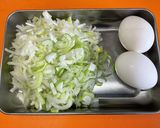 鶏チャーシューと白ネギたっぷりの炒飯♬作り方3写真