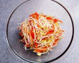 豆もやしと人参のすり胡麻和え作り方3写真