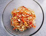 豆もやしと人参のすり胡麻和え作り方4写真