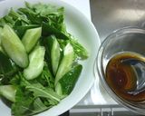 簡単水菜のサラダ作り方1写真