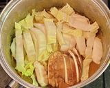 残ったカレーでカレーうどん・白菜プラス作り方2写真