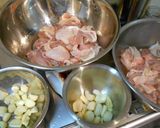 ニンニクたっぷりの鶏もも唐揚げ 作り方1写真