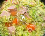 簡単！キャベツの四川風スープ作り方1写真