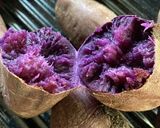 紫芋のゴマ団子作り方1写真