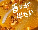 えびとアスパラのチーズペペロンチーノ作り方4写真
