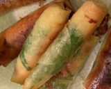 簡単　カニカマ大葉チーズのサクサク春巻き作り方7写真