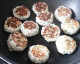一口大葉豆腐ハンバーグのポン酢照り作り方4写真