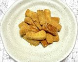 食パンのミミのバター炒めゴマきな粉まぶし作り方5写真