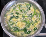 簡単美味しい！三つ葉とエノキの卵スープ♬作り方6写真