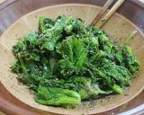 かき菜のエゴマ和え作り方13写真