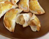 おやつに♪餃子の皮でアップルパイ作り方3写真