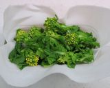 菜の花とツナの豆腐干トマトソース作り方2写真