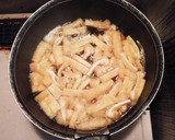 簡単☆豚肉とほうれん草のうどん作り方2写真