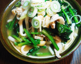 簡単☆豚肉とほうれん草のうどん作り方6写真