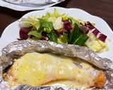 おしゃれアレンジ！鮭とチーズのホイル焼き作り方3写真