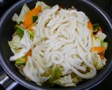 簡単！焼きうどん　ピリ辛回鍋肉風味作り方6写真