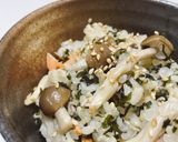 超簡単！鮭とキノコのわかめご飯作り方13写真