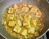 ネギたっぷりのカレー豆腐作り方8写真