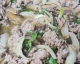 ぶっこみ☆野菜のひき肉丼♪作り方4写真