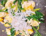 ふんわり卵炒め♡ほうれん草としらすも＋♡作り方5写真
