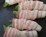 サムジャン入りスナップエンドウの豚肉巻き作り方3写真