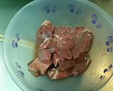 ラム肉の梅肉アボカド作り方1写真