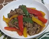 ピーマンと牛肉のオイスターソース炒め作り方9写真