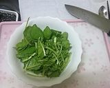 クレソンとベーコンのサラダ作り方1写真