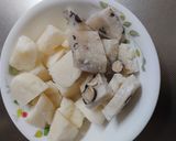 揚げ餅と野菜のみぞれあんかけ作り方1写真