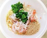 セロリの葉レンジ1分☆カニカマ豆腐白和え作り方9写真