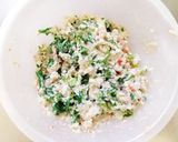 セロリの葉レンジ1分☆カニカマ豆腐白和え作り方10写真