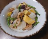 揚げ餅と野菜のみぞれあんかけ作り方8写真