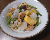 揚げ餅と野菜のみぞれあんかけ作り方8写真