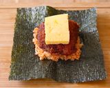 甘辛さばカツを使った　さばカツオムぎらず作り方4写真